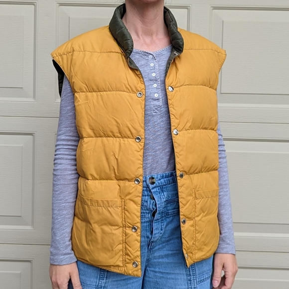 VINTAGE DOWN PUFFER VEST 1970's comfy - Picture 6 of 11